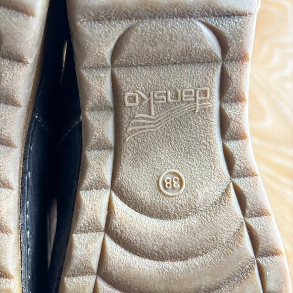 Dansko Martina Mule Black Leather Clogs - Picture 8 of 9